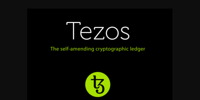 The Tezos network's corporate logo.